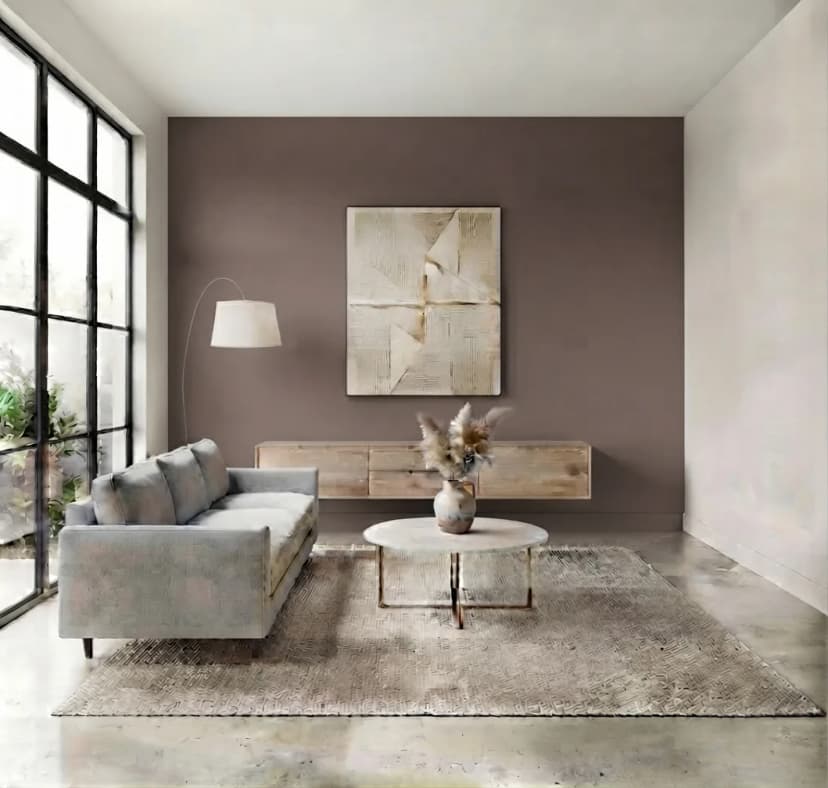 Ambiente pintado en Gris cálido