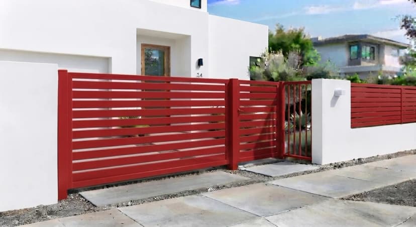 Ambiente pintado en Rojo