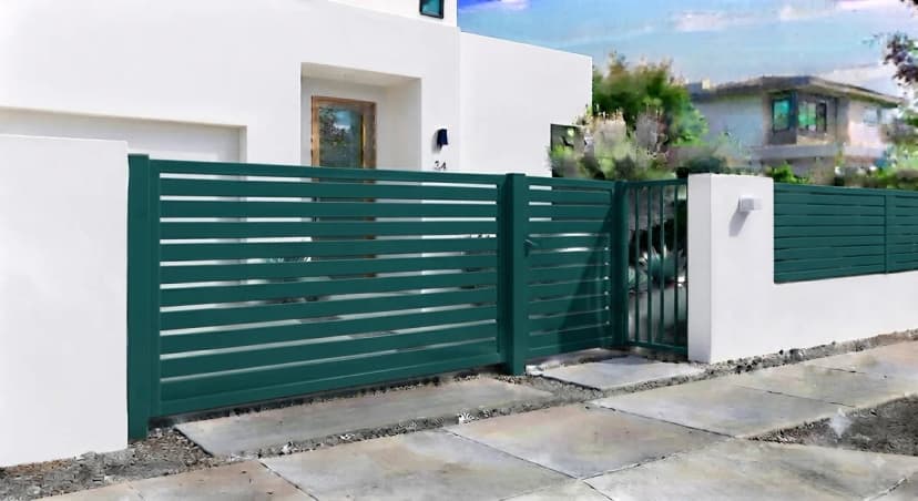 Ambiente pintado en Verde opaco